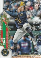 2020 Topps Holiday Base Set Luis Urias #HW53 card