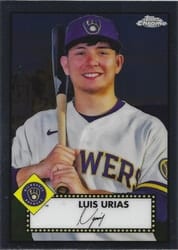 2021 Topps Chrome Platinum Anniversary Base Set Luis Urias #471 card