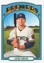 2021 Topps Heritage Base Set Luis Urias #512 card