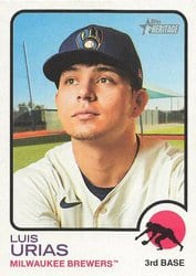 2022 Topps Heritage Base Set Luis Urias #7 card
