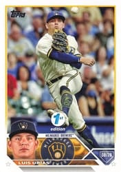 2023 Topps 1st Edition Base Set Luis Urias #322 card