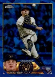 2023 Topps Chrome Sapphire Edition Base Set Luis Urías #322 card