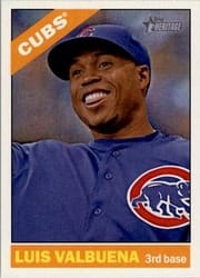 2015 Topps Heritage Base Set Luis Valbuena #290 card