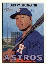 2016 Topps Heritage Base Set Luis Valbuena #201 card