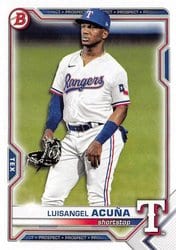 2021 Bowman Draft Base Set Luisangel Acuña #BD-81 card