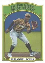 2021 Topps Heritage Minor League Base Set Luisangel Acuña #217 card