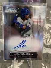 2022 Bowman Sterling Prospect Autographs Luisangel Acuña #PA-LA card