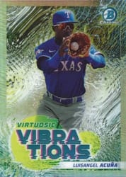2022 Bowman Virtuosic Vibrations Luisangel Acuña #VV-19 card