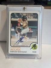 2022 Topps Heritage Minor League Real One Autographs Luisangel Acuña #ROA-LA card