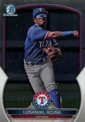 2023 Bowman Chrome Prospects Luisangel Acuña #BCP-230 card
