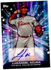 2023 Topps Pro Debut Future Cornerstones Autographs Luisangel Acuña #FC-LA card