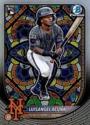 2025 Bowman Chrome Base Set Luisangel Acuña #32d card