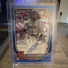 2025 Bowman Chrome Rookie Autographs Luisangel Acuña #CRA-LA card
