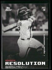 2025 Topps Black & White Rookie Resolution Luisangel Acuña #RR2 card