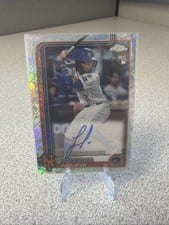 2025 Topps Chrome Logofractor Edition Rookie Autographs Luisangel Acuña #RA-LA card