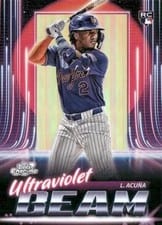 2025 Topps Cosmic Chrome Ultraviolet Beam Luisangel Acuña #UB-13 card