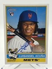 2025 Topps Heritage Real One Autographs Luisangel Acuña #ROA-LA card