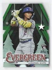 2025 Topps Holiday Evergreen Luisangel Acuña #E-3 card