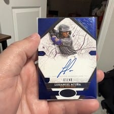 2025 Topps Tier One City Connect Signatures Luisangel Acuña #CCS-LA card