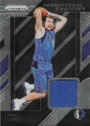2018-19 Panini Prizm Sensational Swatches Luka Doncic #87 card