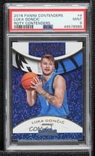 2018 Panini Contenders Rookie of the Year Contenders Luka Doncic #4 card