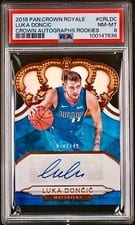 2018 Panini Crown Royale Crown Autographs Rookies Luka Doncic #CR-LDC card