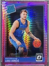 2018 Panini Donruss Optic Luka Doncic Hyper Pink #177 card