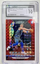 2018 Panini Prizm Mosaic Luka Doncic Red #68 card