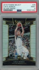 2018 Panini Select Luka Doncic Silver Prizm #25 card