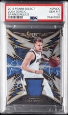 2018 Panini Select Sparks Luka Doncic #SP-LDC card