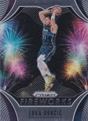 2019-20 Panini Prizm Fireworks Luka Doncic #22 card