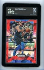 2019 Panini Prizm Luka Doncic Red Ice Prizm #75 card