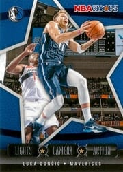 2020-21 Hoops Lights Camera Action Luka Doncic #18 card