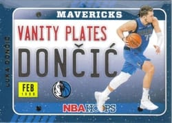 2020-21 Hoops Winter Vanity Plates Luka Doncic #10 card