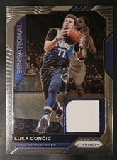 2020-21 Panini Prizm Sensational Swatches Luka Doncic #SSW-LUK card