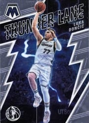 2021-22 Panini Mosaic Thunder Lane Luka Doncic #11 card