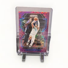 2021 Panini Prizm Luka Doncic Purple Pulsar Prizm #223 card