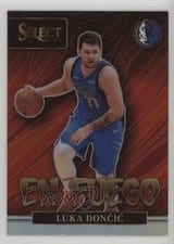 2021 Panini Select En Fuego Luka Doncic #12 card