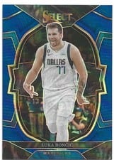 2022 Panini Select Luka Doncic Blue Scope #51 card