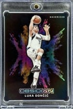 2023-24 Panini Obsidian Black Color Blast Luka Doncic #24 card