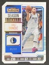 2023 Panini Contenders Luka Doncic Ticket Stub #61 card