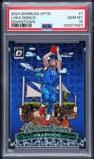 Luka Doncic 2025 Panini Donruss Optic Downtown #1 card