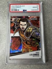 Luka Doncic 2025 Panini Prizm Black Manga #7 card
