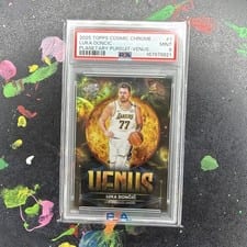 2025-26 Topps Cosmic Chrome Planetary Pursuit Venus Luka Dončić #PPV-7 card