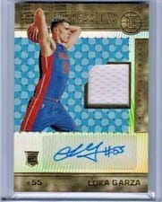 2021-22 Panini Illusions First Impressions Jersey Autographs Luka Garza #FIJ-LGZ card