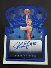2021 Panini Crown Royale Luka Garza Asia Red #27 card