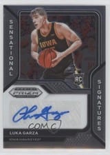 2021 Panini Prizm Draft Picks Sensational Signatures Luka Garza #SS-KGA card