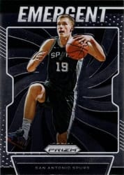 2019-20 Panini Prizm Emergent Luka Samanic #8 card