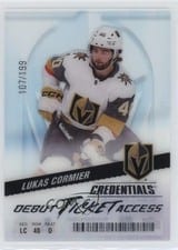 2024-25 Upper Deck Credentials Acetate Debut Ticket Access Lukas Cormier #DTAA-LC card