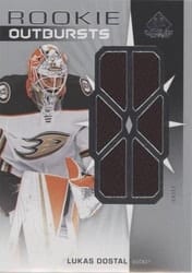 2022-23 SP Game Used Rookie Outbursts Jersey Lukas Dostal #RO-LD card